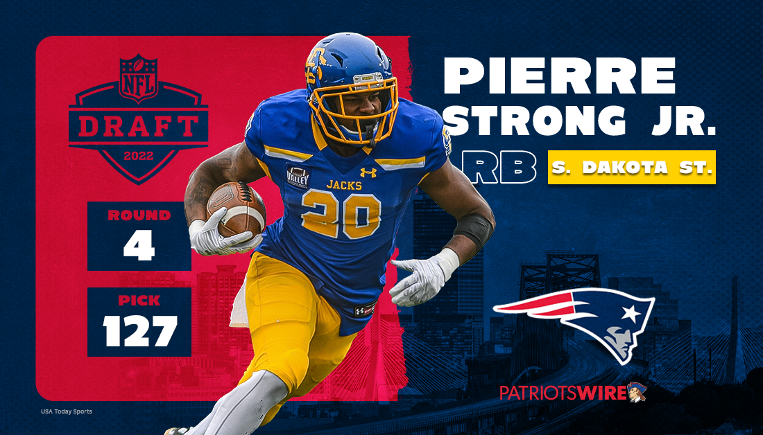 Grading Patriots drafting South Dakota RB Pierre Strong in Round 4