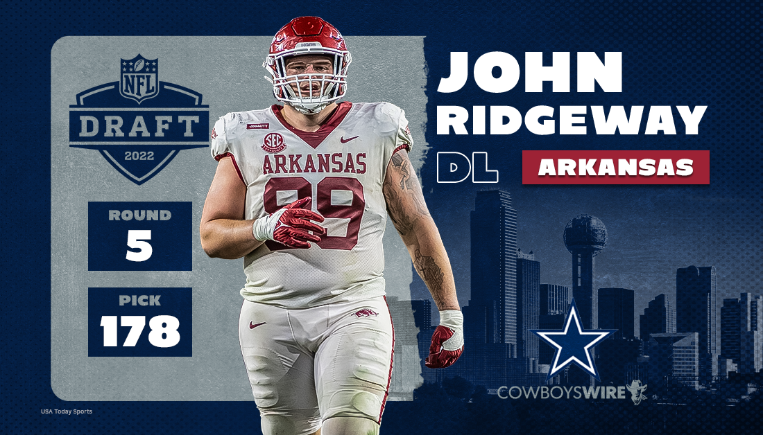 John Ridgeway selected in 5th round by Dallas Cowboys