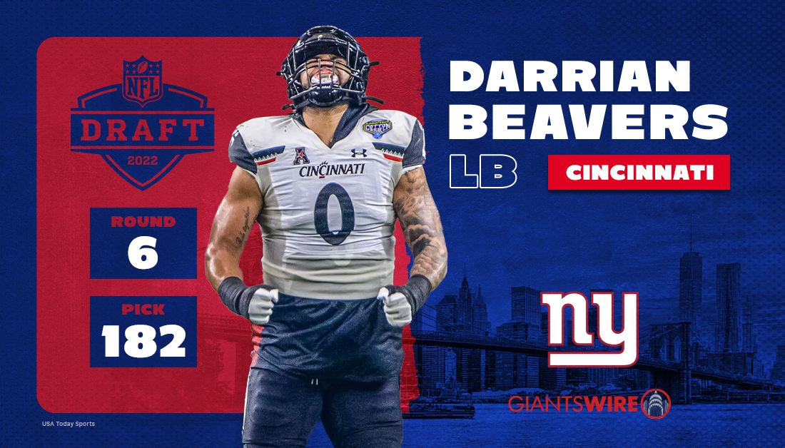 2022 NFL draft: Giants select LB Darrian Beavers in Round 6