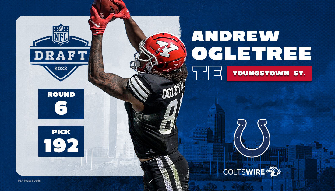 2022 NFL draft: Colts select TE Andrew Ogletree with No. 192 overall pick