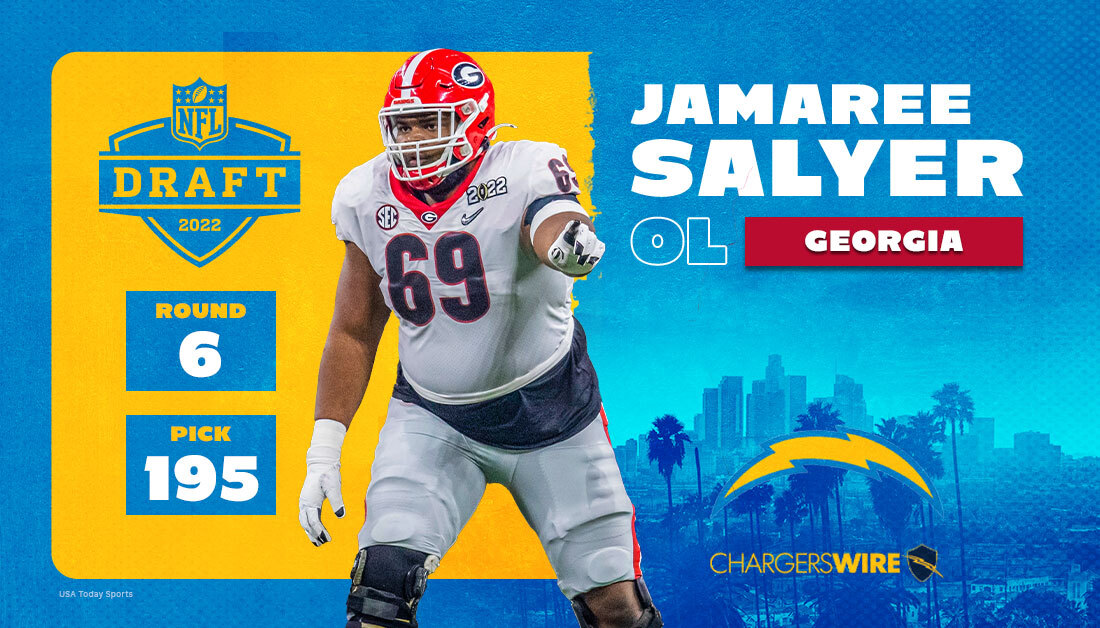 2022 NFL draft: Chargers pick OL Jamaree Salyer with No. 195 overall selection