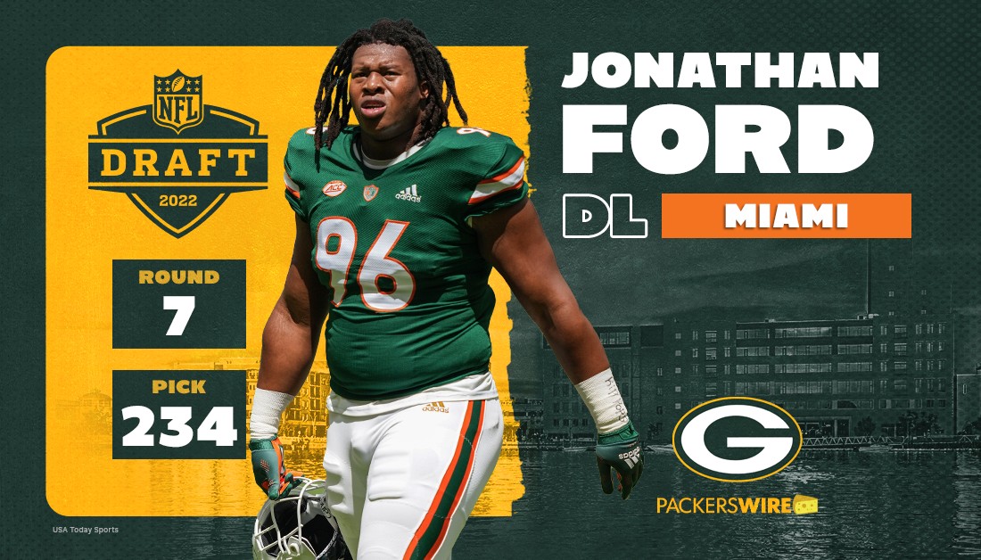 Packers select Miami DL Jonathan Ford at No. 234 overall in 2022 NFL draft