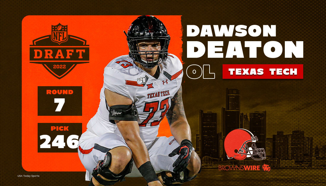 With pick #246, the Browns select OL Dawson Deaton
