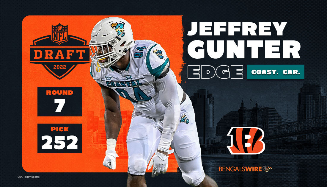 Bengals select Coastal Carolina EDGE Jeffrey Gunter in seventh round of 2022 NFL draft