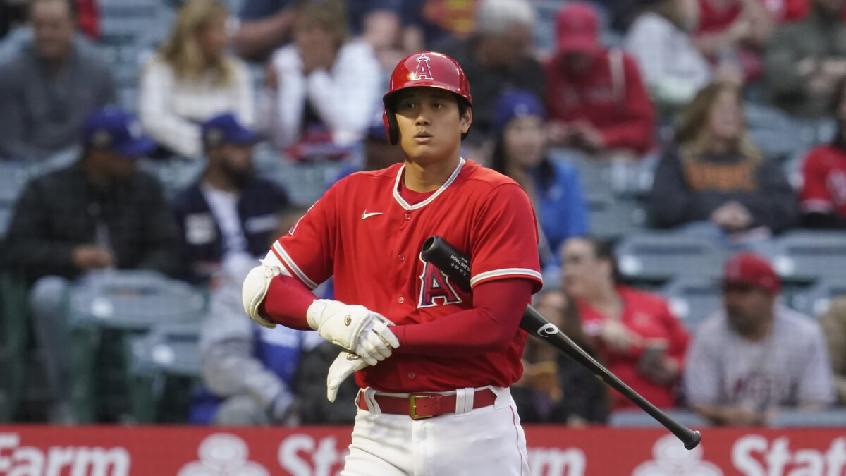 Shohei Ohtani caught performing CPR on his bat to escape an early season slump