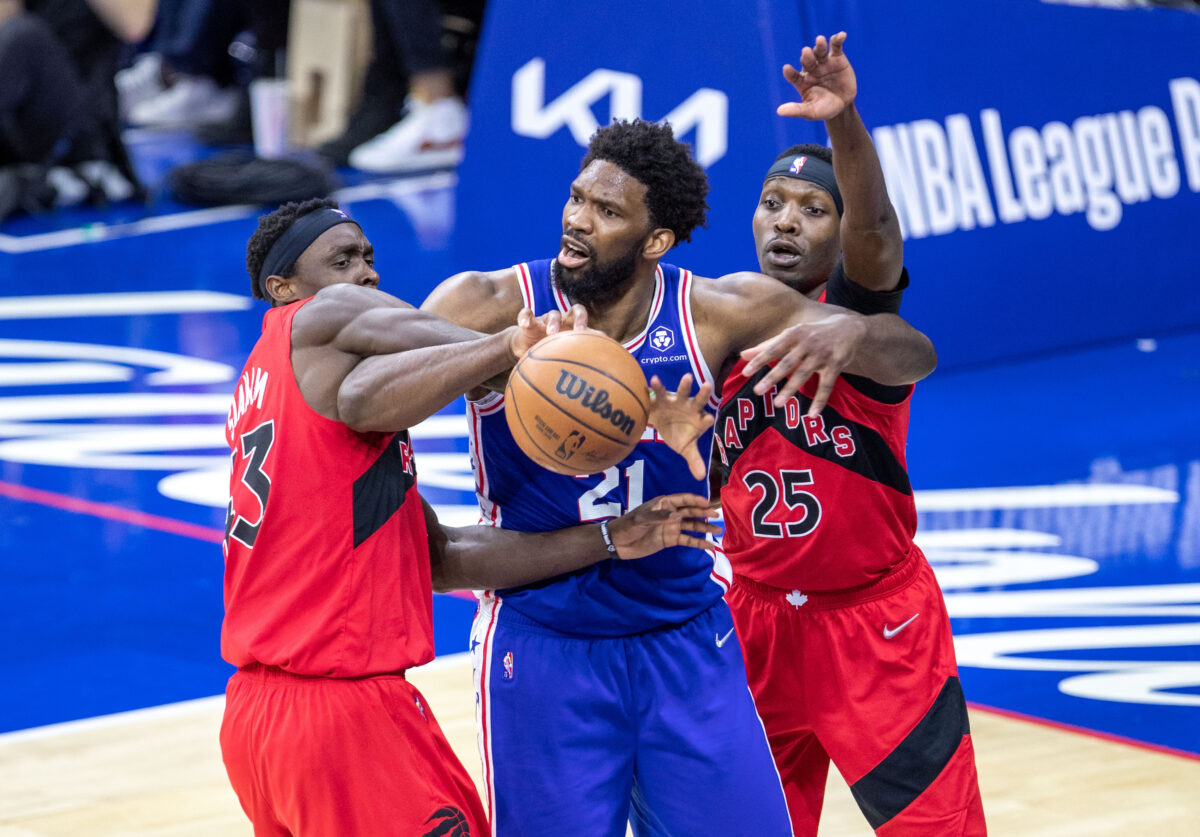 Sixers impressed with Joel Embiid as a passer in Game 1 vs. Raptors