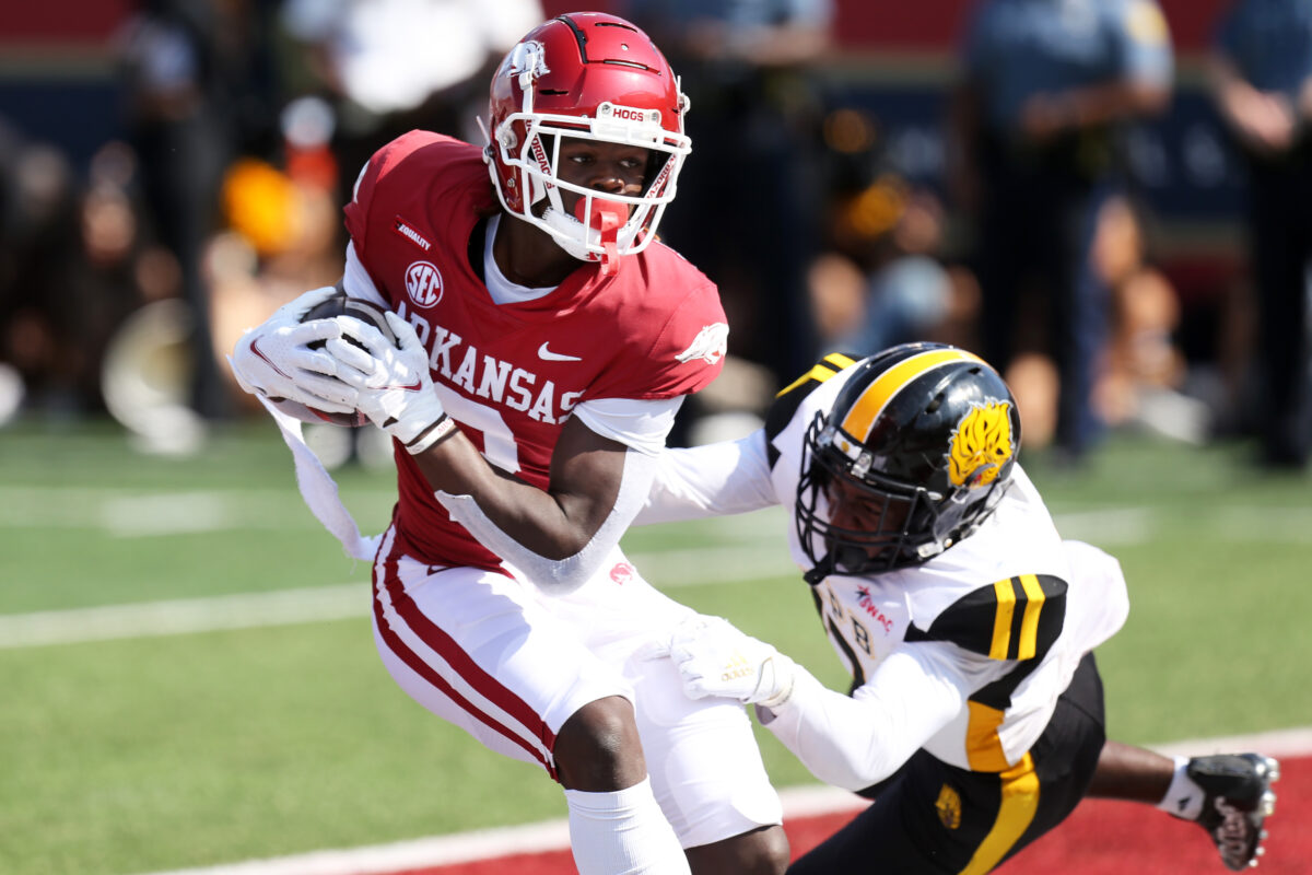247 Sports names Arkansas wideout as one of college football’s Rising Stars