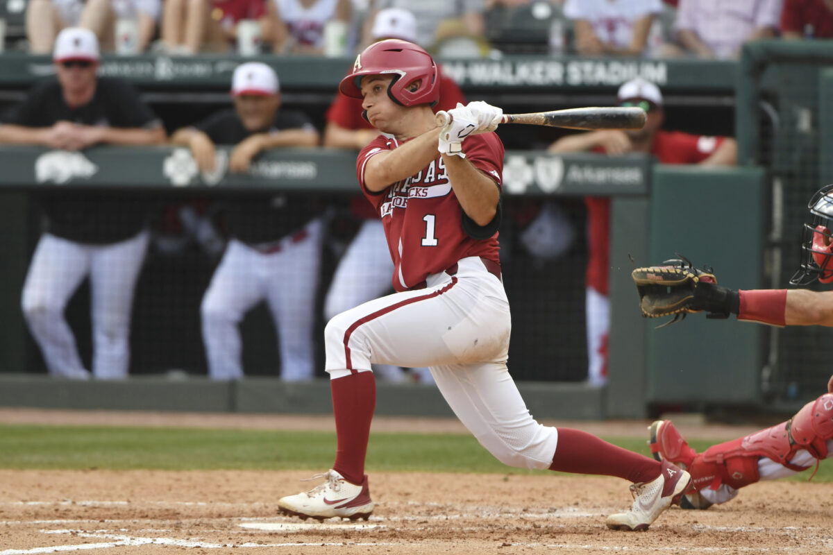 Arkansas fights off LSU comeback attempt to win series opener