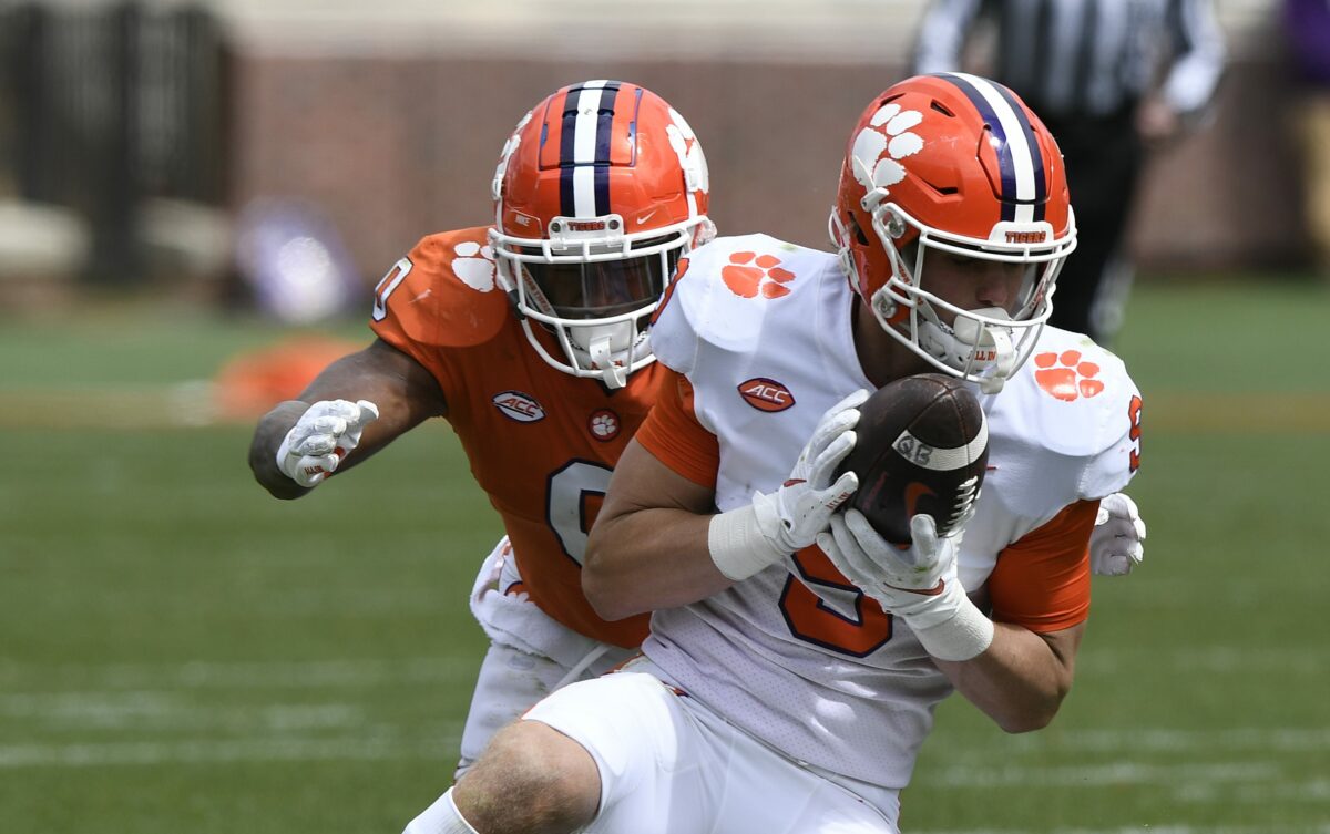 Briningstool ‘benefited a lot’ from being Clemson’s TE1 this spring