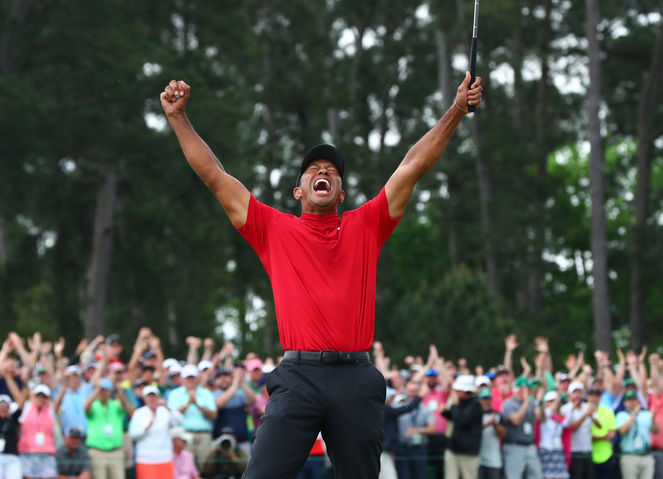 Tiger Woods at the Masters through the years