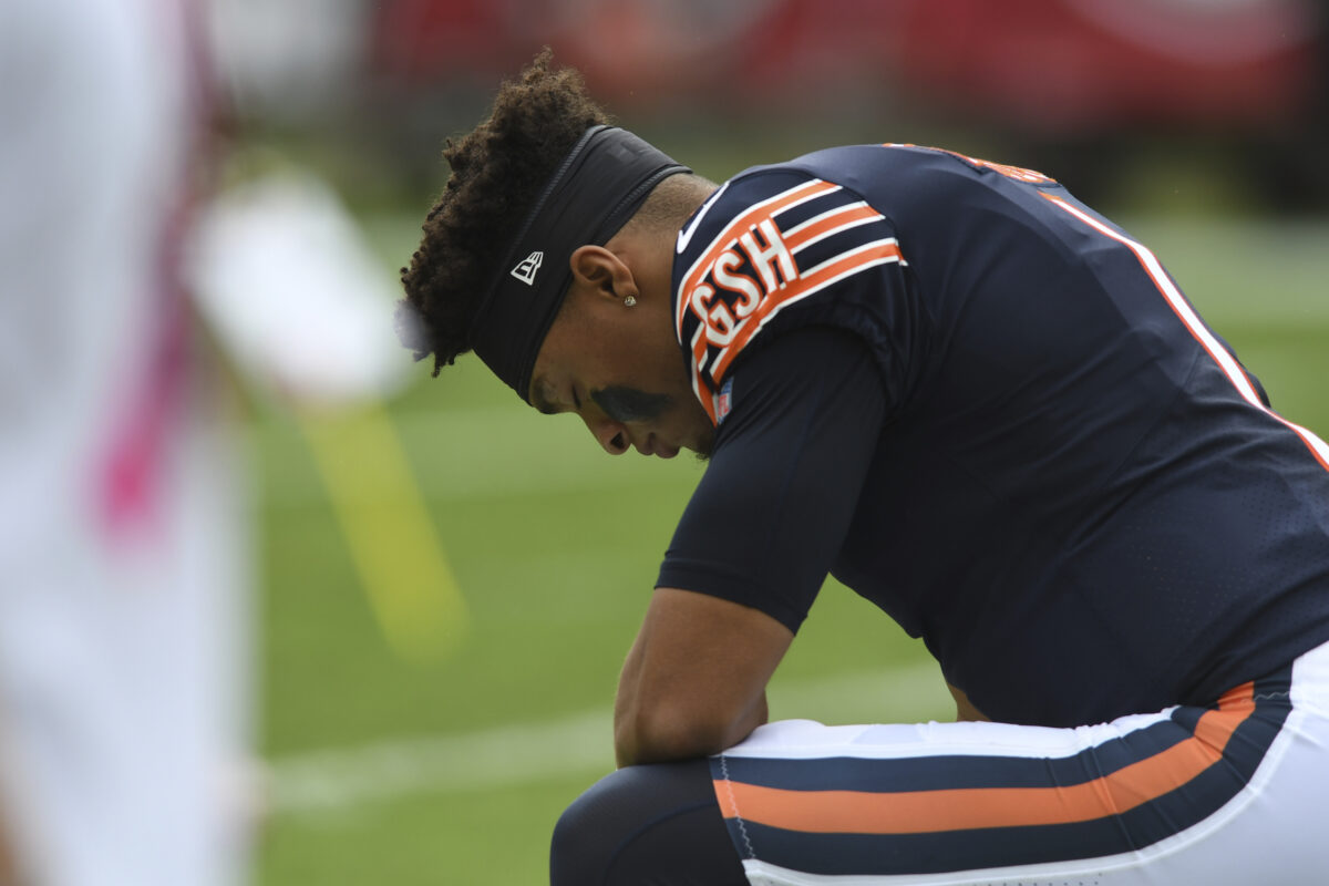 Fans are worried for Justin Fields after Bears target defense in NFL draft