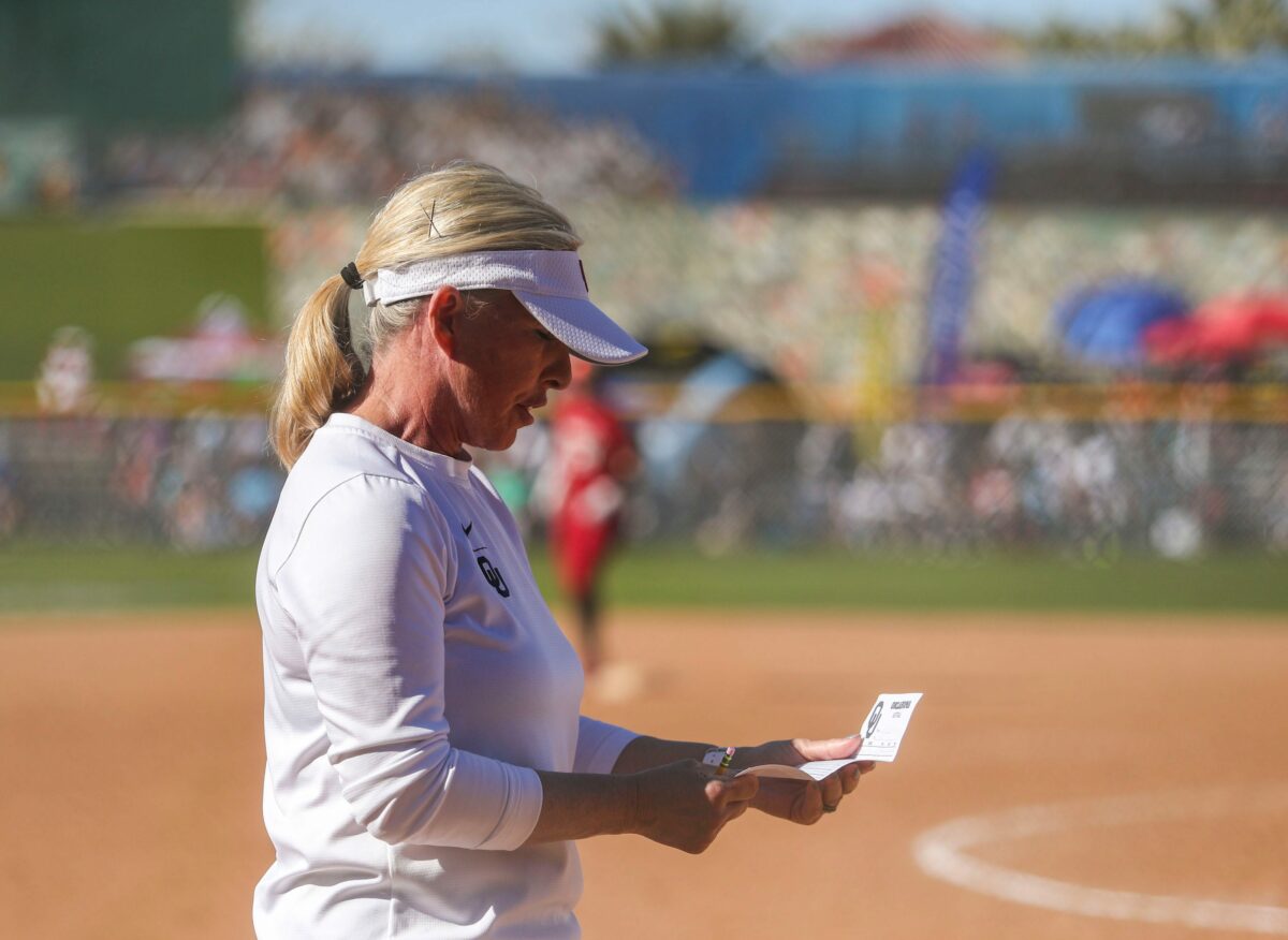 How does Oklahoma Softball stack up statistically against the Big 12 and the NCAA?
