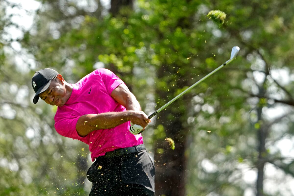 Tiger Woods dropped an F-bomb at the Masters, TV mics picked it up, fans on Twitter loved it