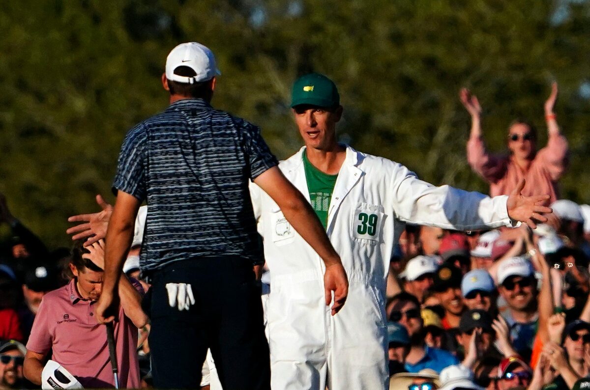 How Ted Scott’s kids helped him shift from retirement to caddying for another Masters champ