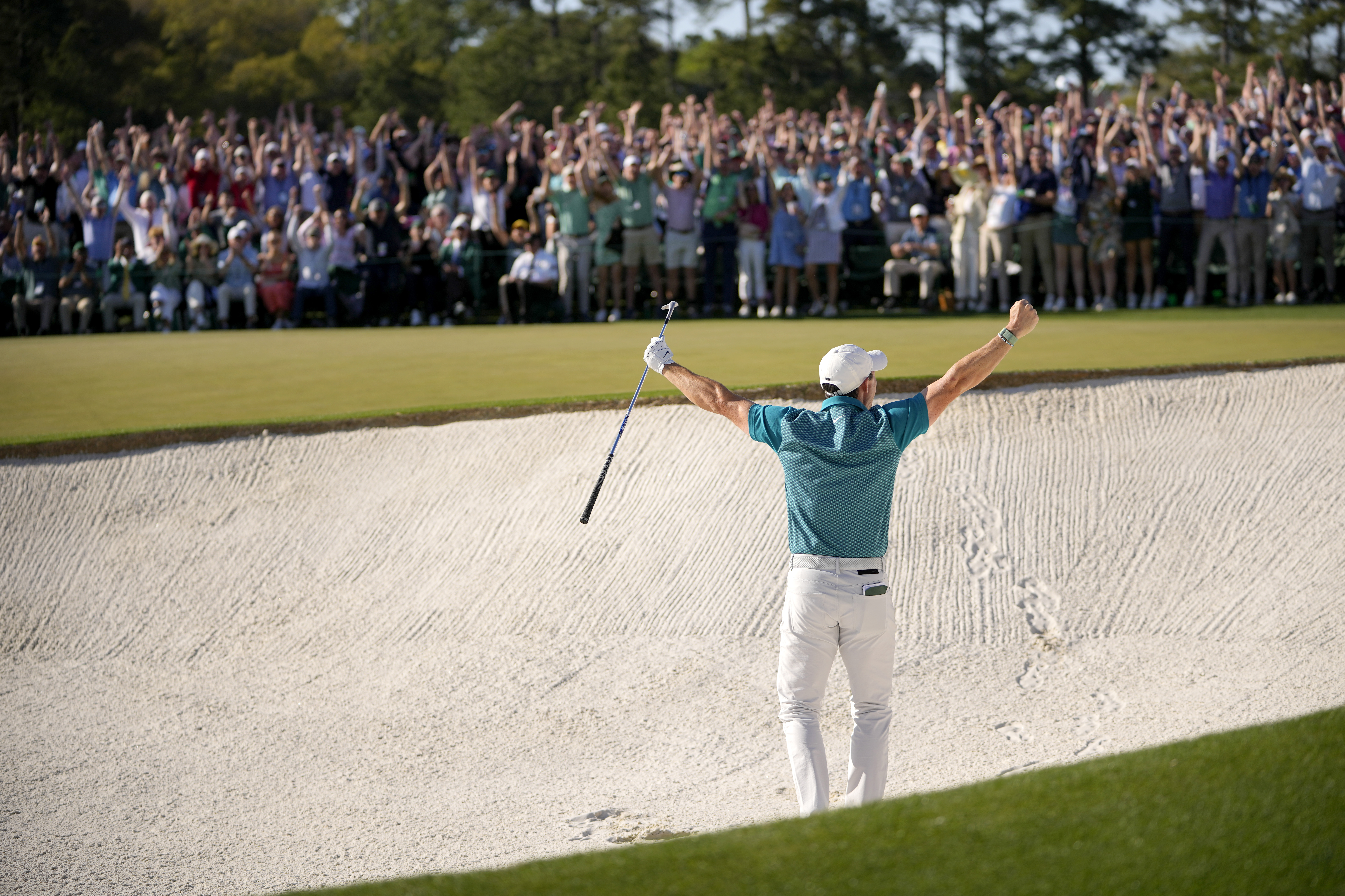 Golf fans crushed Nick Faldo for spoiling Rory McIlroy’s amazing birdie on 18 at the Masters
