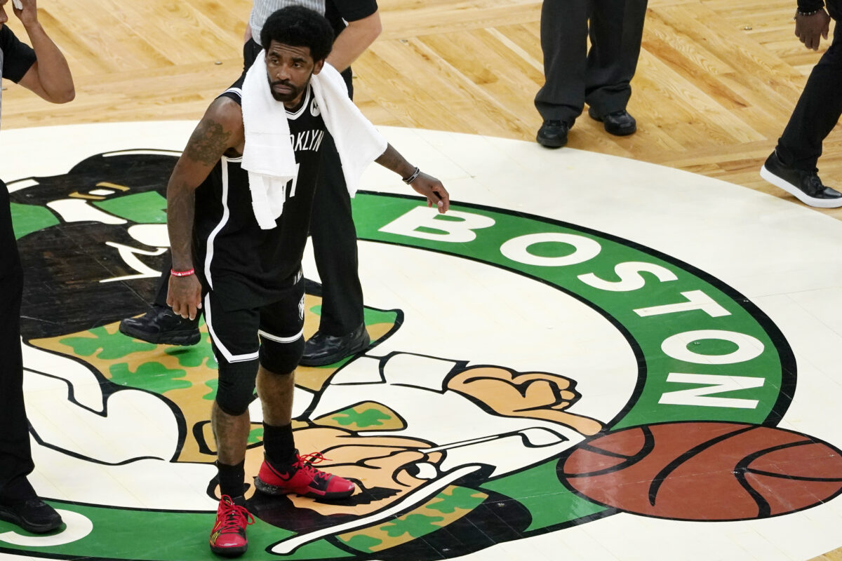 Shaquille O’Neal tells Kyrie Irving to ‘man up’ after Nets’ star flips off Celtics fans