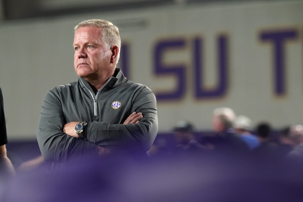 LSU coach Brian Kelly talks about what has surprised him about LSU