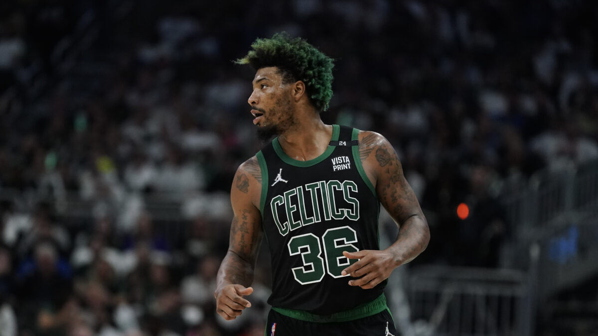 Marcus Smart teases new Dunkin’ Donuts inspired PUMA shoes