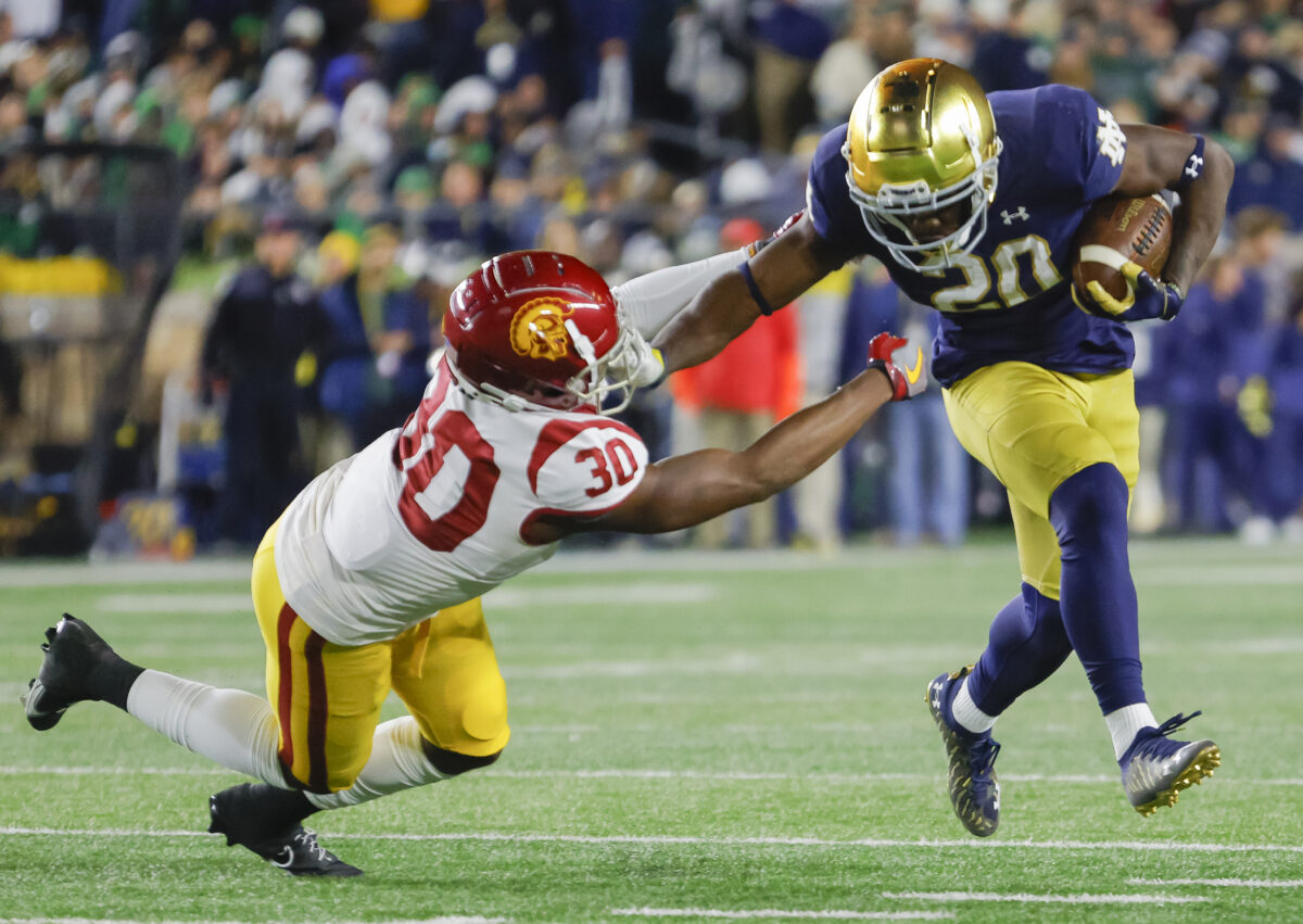 Transfer running back says goodbye to Notre Dame
