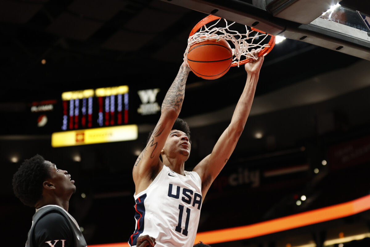 Incoming freshmen Kel’el Ware and Dior Johnson try out for Team USA U18 squad