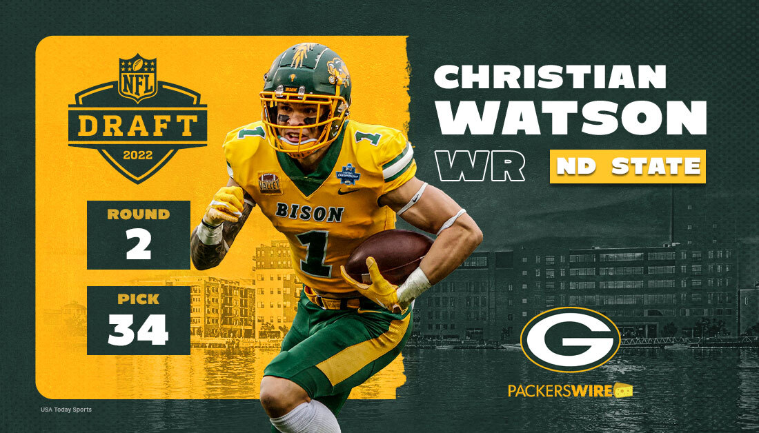 Packers coach Matt LaFleur: A lot to be excited about with rookie WR Christian Watson
