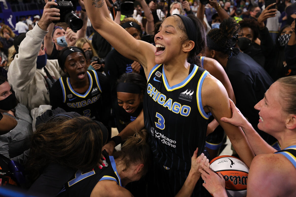 Candace Parker absolutely loved her new custom shoes, but not as much as the mini pair gifted to her son