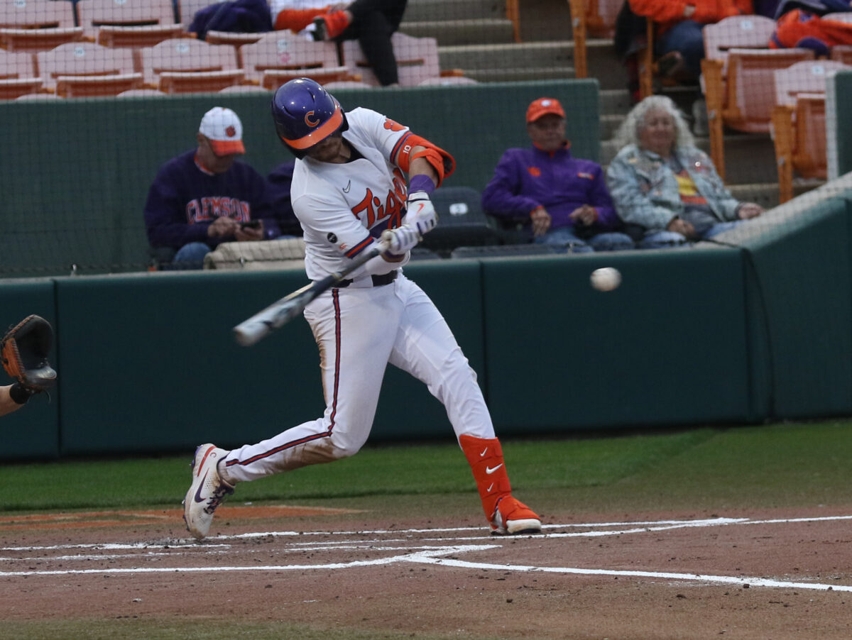 Clemson pitches two-hitter to sweep Boston College