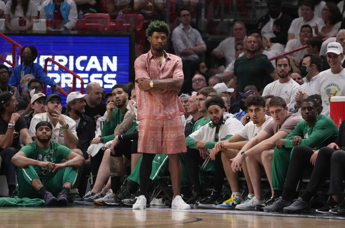 It looked like Marcus Smart trolled DJ Khaled by wearing the same outfit but this is way too expensive for that