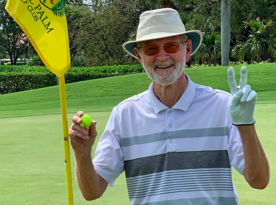 This 82-year-old Florida golfer never made a hole-in-one — until he dropped two in one round