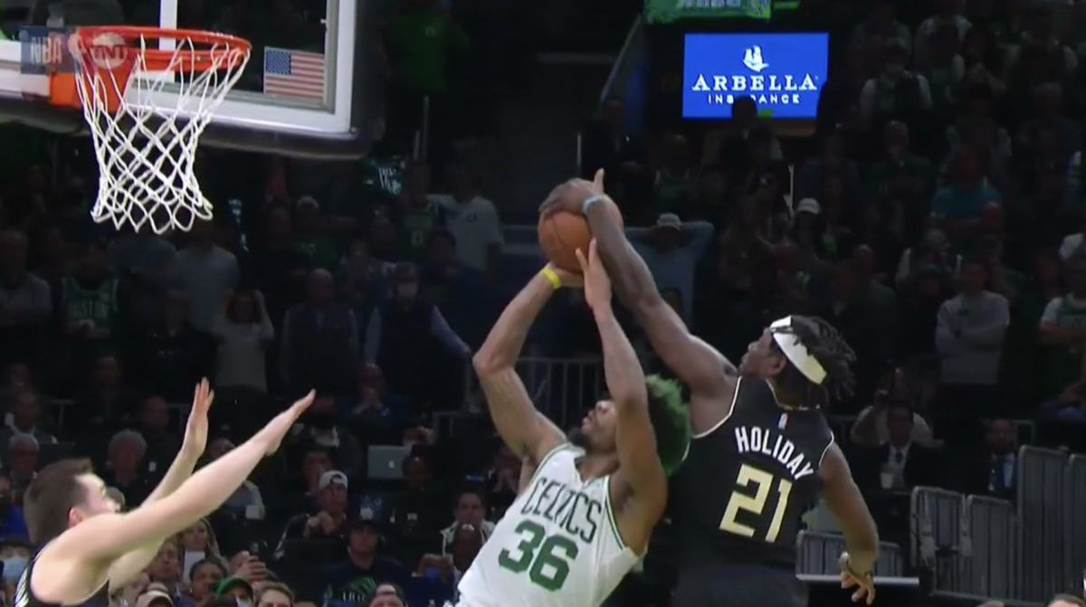 Jrue Holiday saved the Bucks in Game 5 with 2 unbelievable clutch defensive plays on Marcus Smart