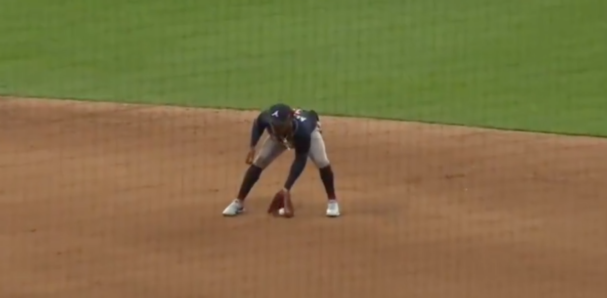Weird replay loophole handed the Braves a double play after the umps blatantly missed the call
