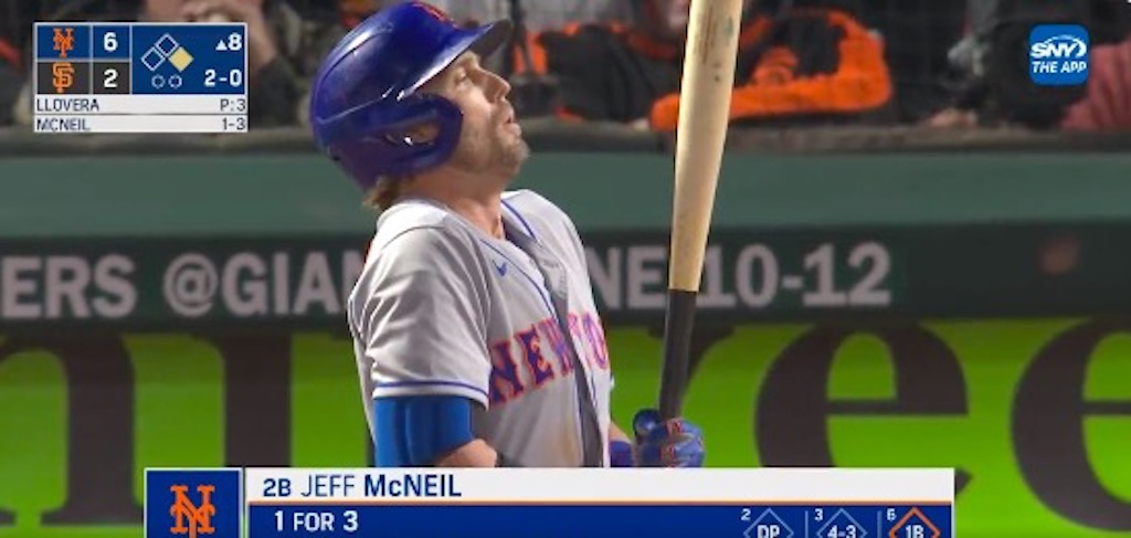 Mets 2B Jeff McNeil had the perfect response to a heckler who was making fun of his legs