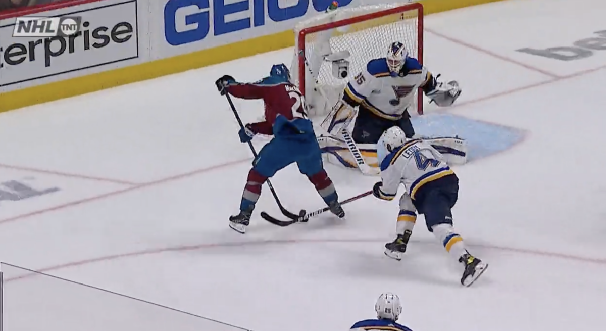 Nathan MacKinnon capped off Game 5 hat trick with sensational goal that decimated the Blues defense