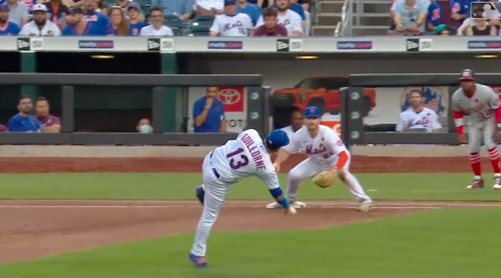 This might be the coolest angle of a barehanded scoop and throw that we’ve ever seen