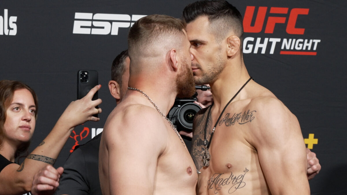 Video: Jan Blachowicz, Aleksandar Rakic go nose-to-nose at UFC on ESPN 36 faceoff