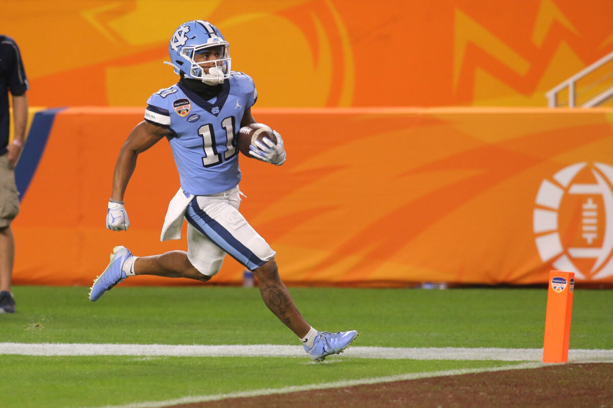 UNC receiver Josh Downs mocked in first round of 2023 NFL draft