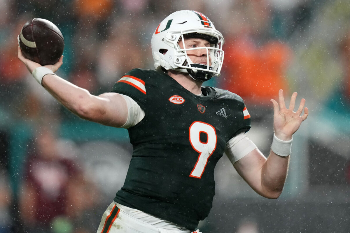 Colts select Miami QB Tyler Van Dyke in 2023 mock draft