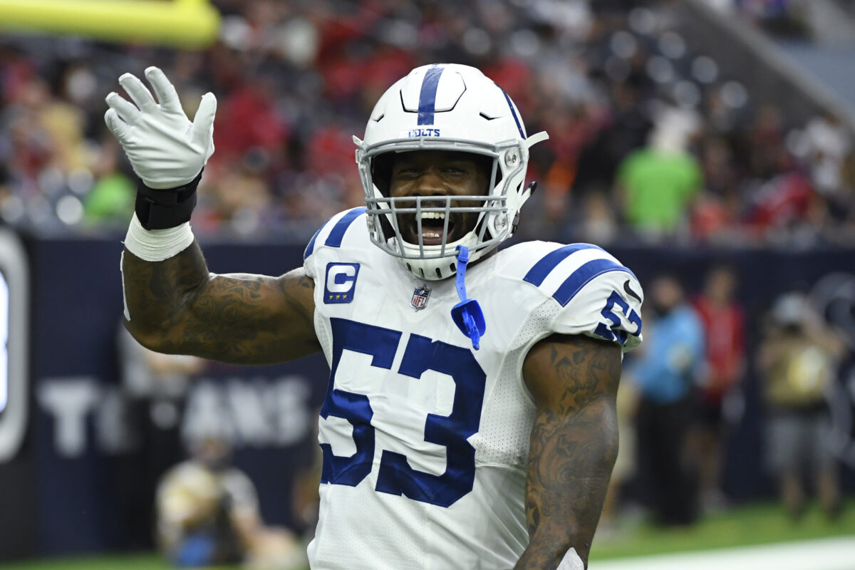 Colts’ Darius Leonard still rehabbing ankle