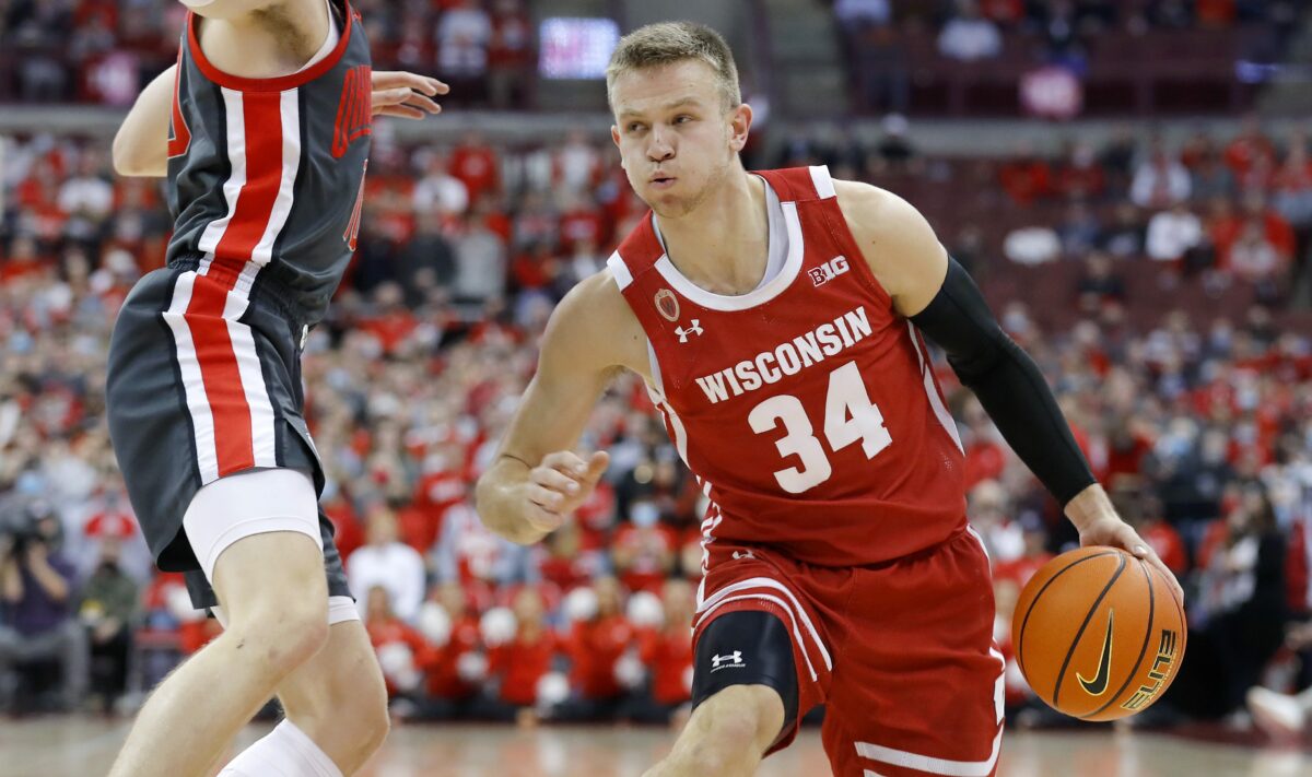 Former Badgers guard Brad Davison working out for the Brooklyn Nets