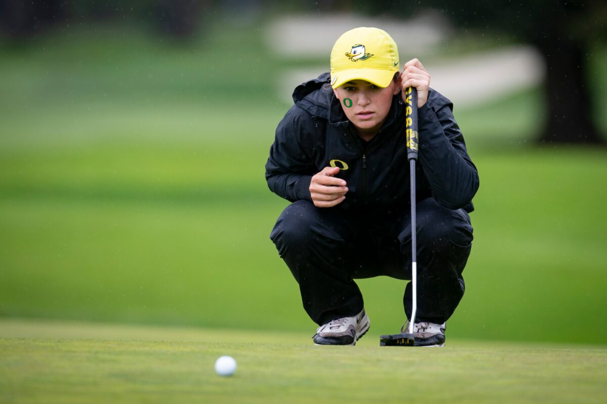 ‘We’re coming here to win;’Oregon women’s golf surges into early lead at NCAA Regionals