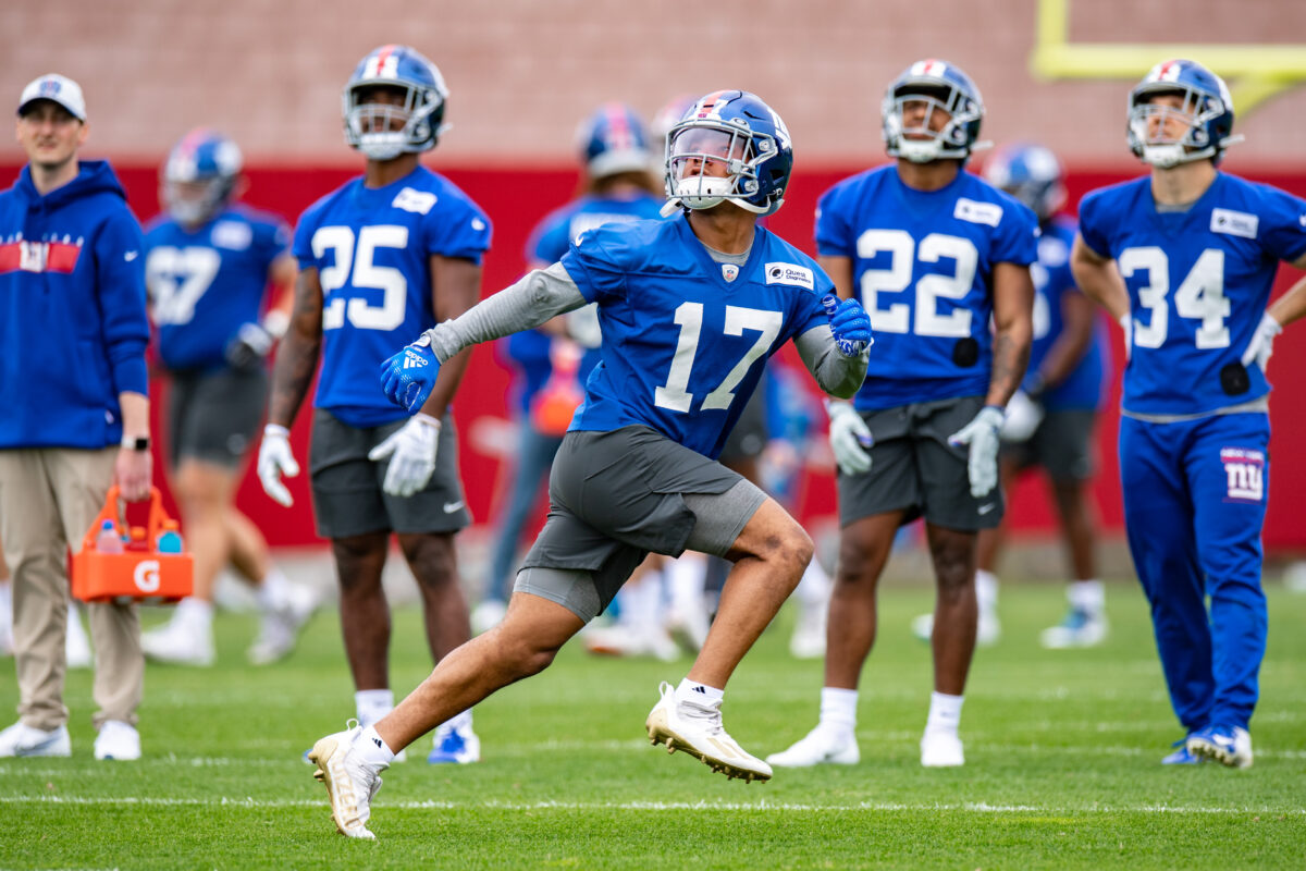 See it: Giants WR Wan’Dale Robinson at 2022 NFLPA Rookie Premiere