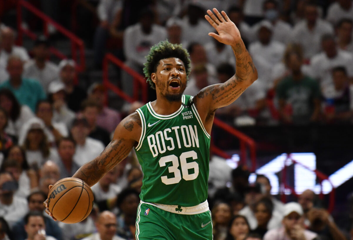 Marcus Smart crossed up Max Strus, and the Boston Celtics bench was loving it