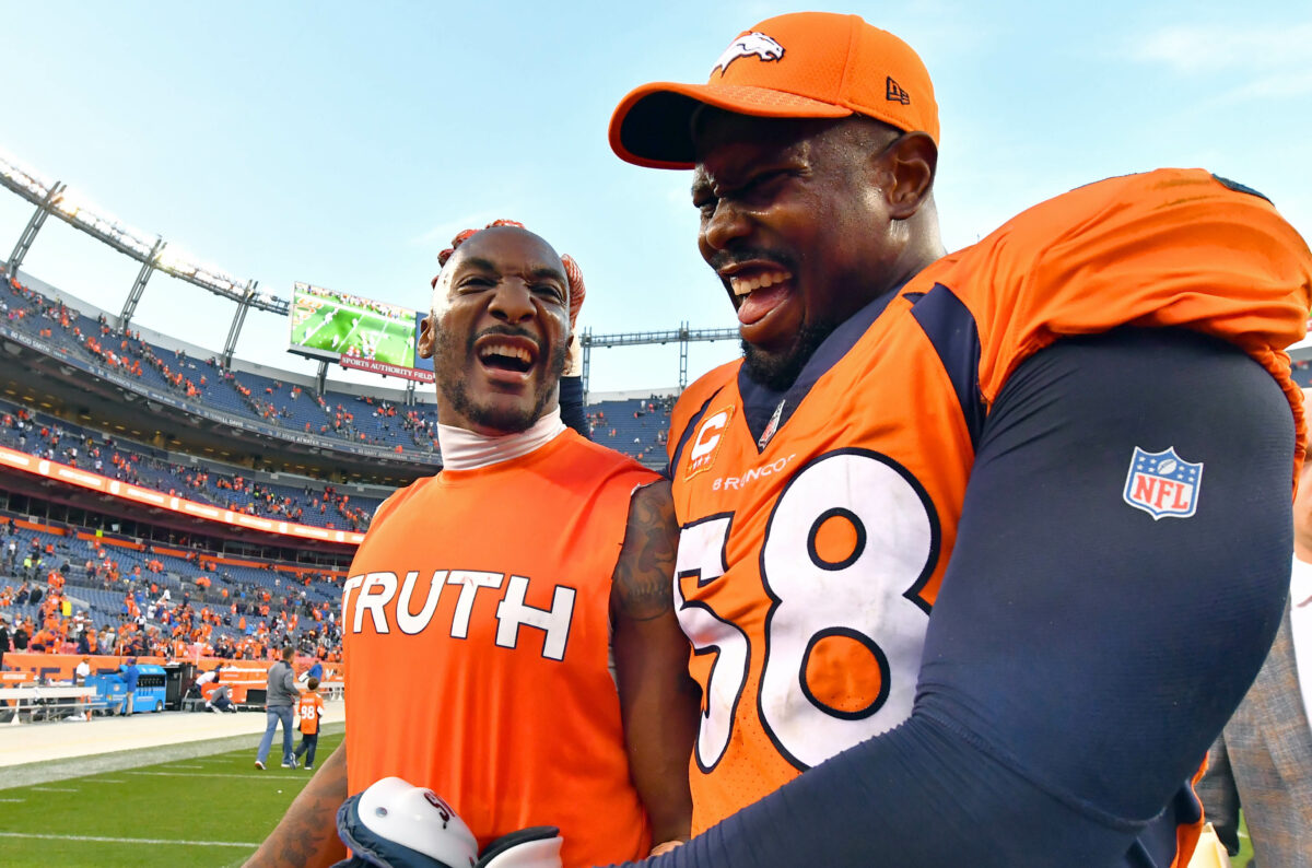 Aqib Talib reacts to Von Miller putting his Colorado home up for sale