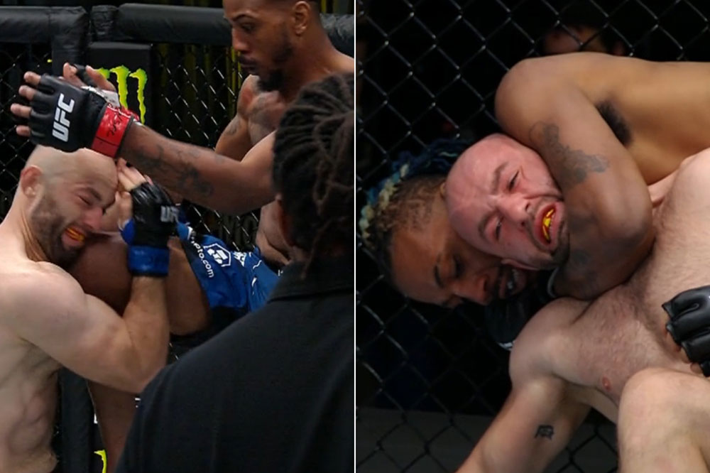 UFC Fight Night 206 video: Joseph Holmes drops opponent with knee, sinks in choke for first-round finish