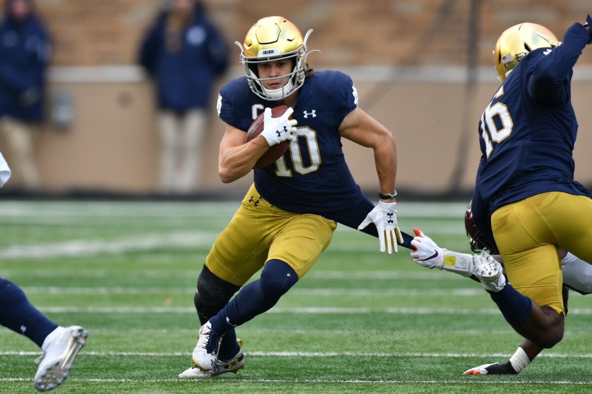 Former Notre Dame receiver Chris Finke claimed by Chicago Bears