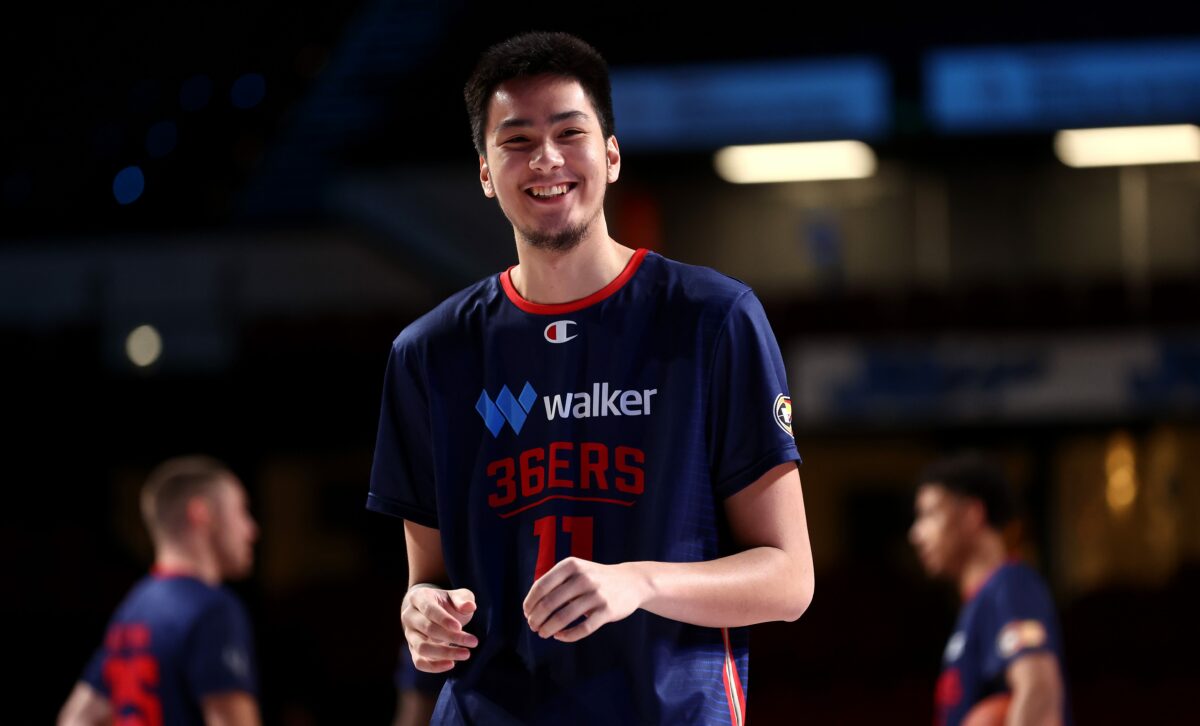 Filipino center Kai Sotto attends draft workout with Kings