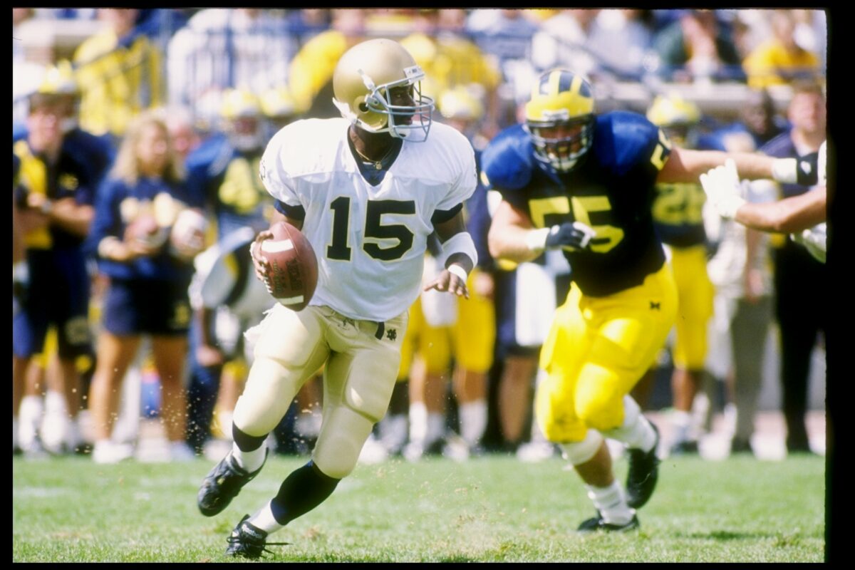 Notre Dame football 1992 and 1993 – a look back