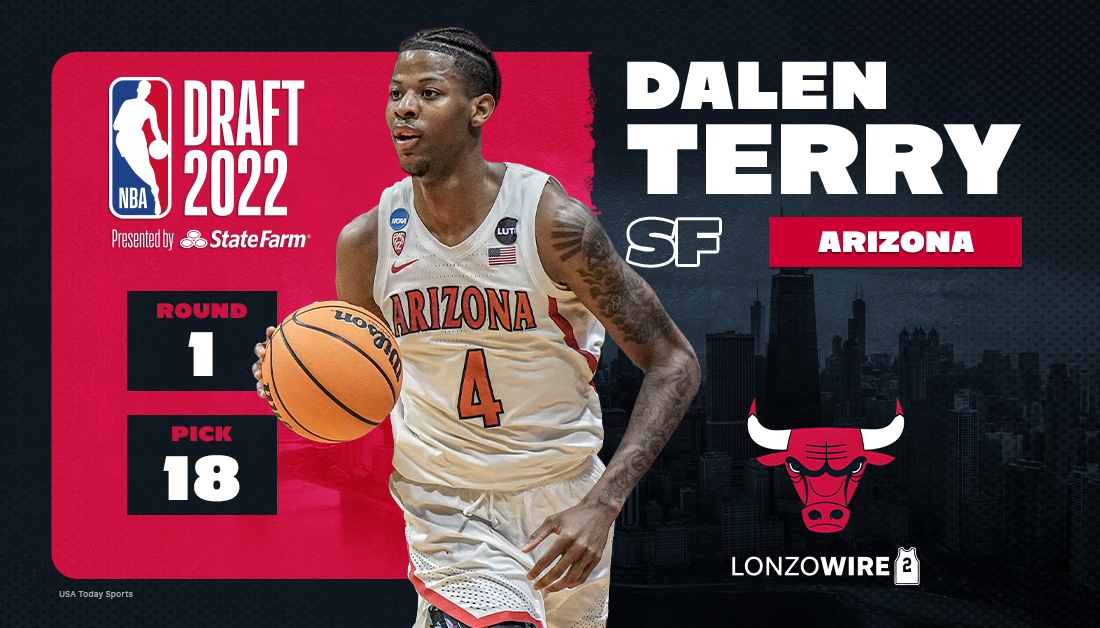 Bulls pick Arizona wing Dalen Terry at No. 18 in the 2022 NBA draft