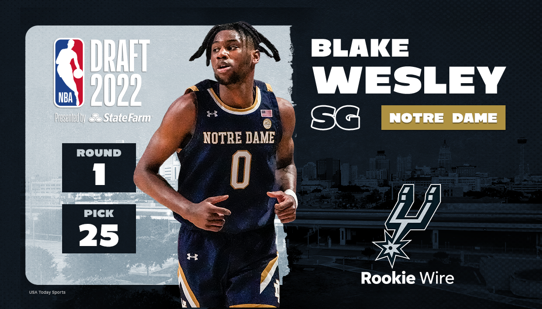 Blake Wesley taken by San Antonio Spurs in first round of NBA draft