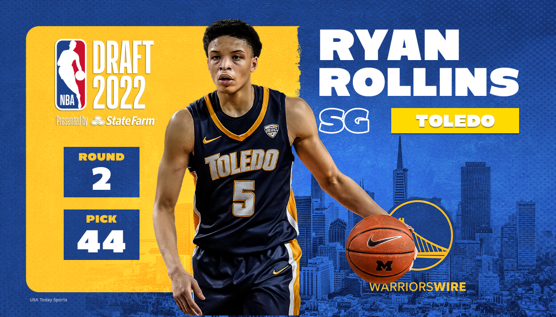 Warriors acquire No. 44 pick in 2022 NBA draft, select Toledo’s Ryan Rollins